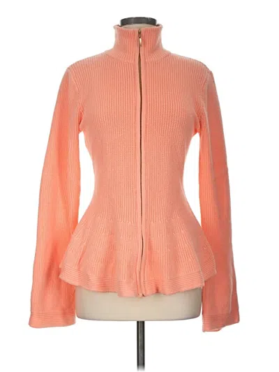Pre-owned Boston Proper Cardigan Sweater In Orange