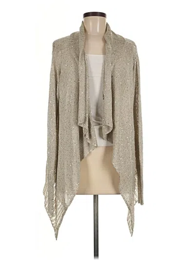 Pre-owned Boston Proper Cardigan Sweater In Tan