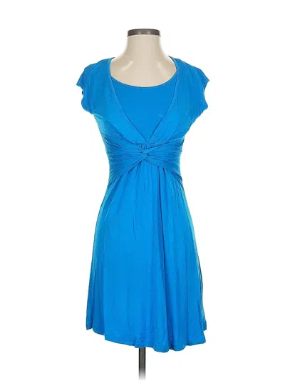 Pre-owned Boston Proper Casual Dress In Blue