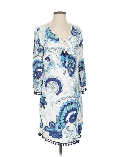 Pre-owned Boston Proper Casual Dress In Blue