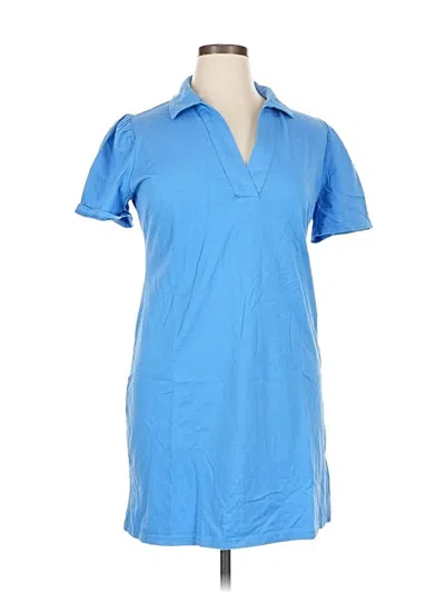 Pre-owned Boston Proper Casual Dress In Blue
