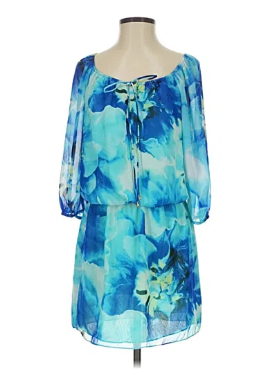 Pre-owned Boston Proper Casual Dress In Blue