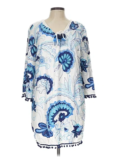 Pre-owned Boston Proper Casual Dress In Blue