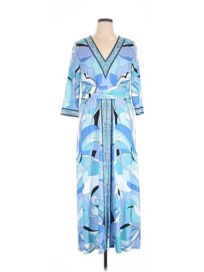 Pre-owned Boston Proper Casual Dress In Blue