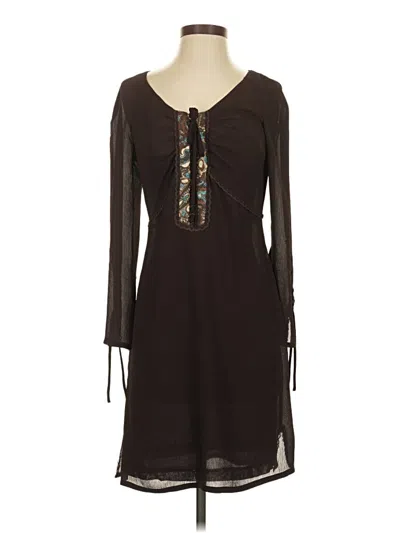Pre-owned Boston Proper Casual Dress In Brown