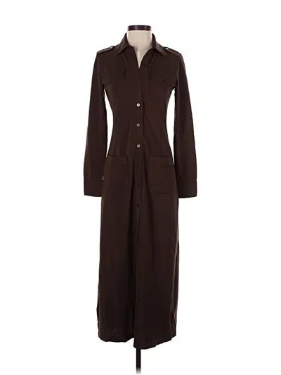 Pre-owned Boston Proper Casual Dress In Brown