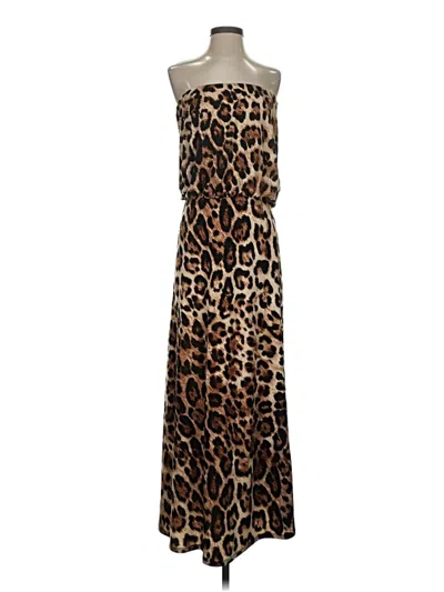 Pre-owned Boston Proper Casual Dress In Brown