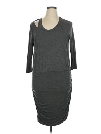 Pre-owned Boston Proper Casual Dress In Gray