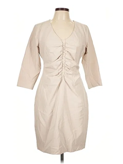 Pre-owned Boston Proper Casual Dress In Tan