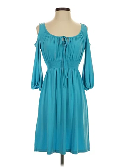 Pre-owned Boston Proper Casual Dress In Teal