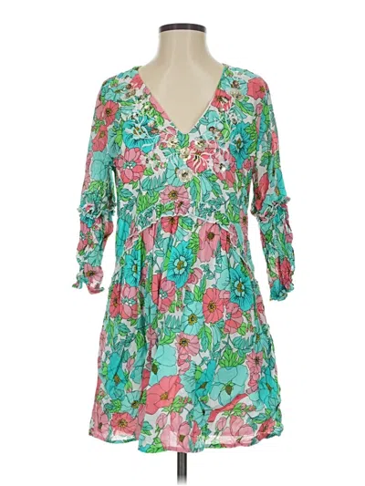 Pre-owned Boston Proper Casual Dress In Teal
