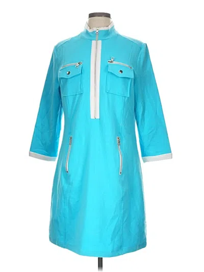 Pre-owned Boston Proper Casual Dress In Teal