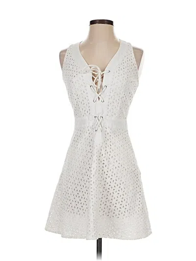Pre-owned Boston Proper Casual Dress In White