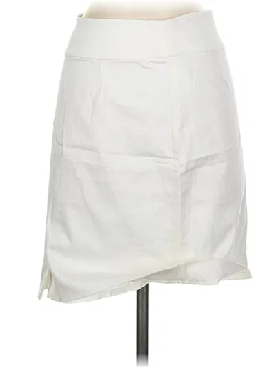 Pre-owned Boston Proper Casual Skirt In White