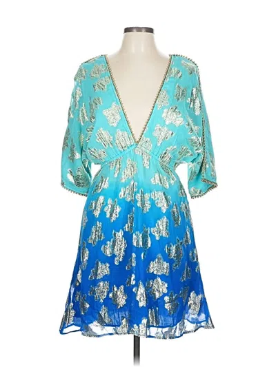 Pre-owned Boston Proper Cocktail Dress In Blue