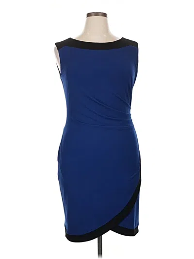 Pre-owned Boston Proper Cocktail Dress In Blue