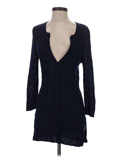 Pre-owned Boston Proper Cocktail Dress In Blue