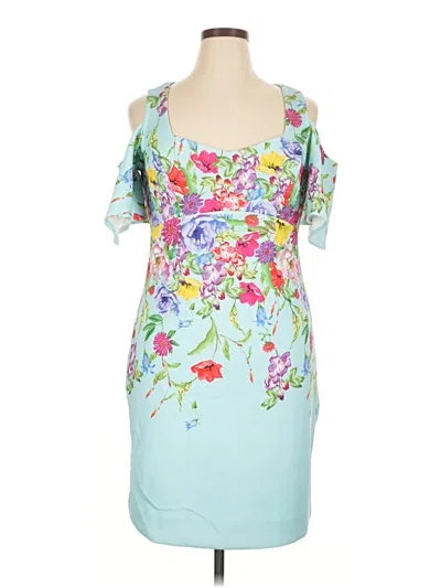 Pre-owned Boston Proper Cocktail Dress In Blue