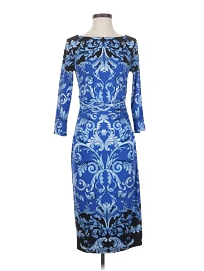 Pre-owned Boston Proper Cocktail Dress In Blue