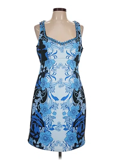Pre-owned Boston Proper Cocktail Dress In Blue