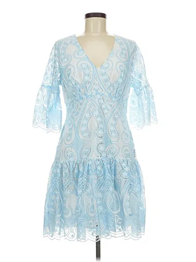 Pre-owned Boston Proper Cocktail Dress In Blue