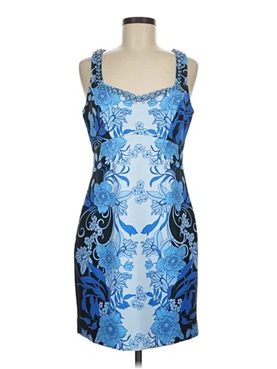 Pre-owned Boston Proper Cocktail Dress In Blue