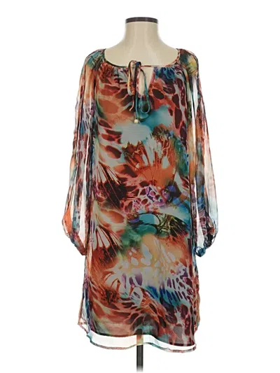 Pre-owned Boston Proper Cocktail Dress In Brown