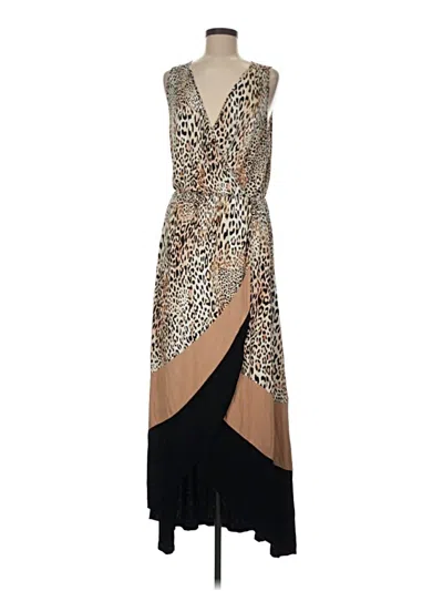 Pre-owned Boston Proper Cocktail Dress In Brown