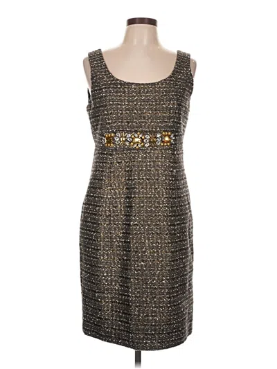 Pre-owned Boston Proper Cocktail Dress In Brown