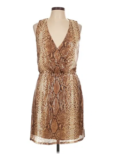 Pre-owned Boston Proper Cocktail Dress In Brown
