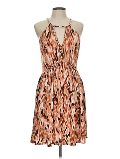 Pre-owned Boston Proper Cocktail Dress In Brown