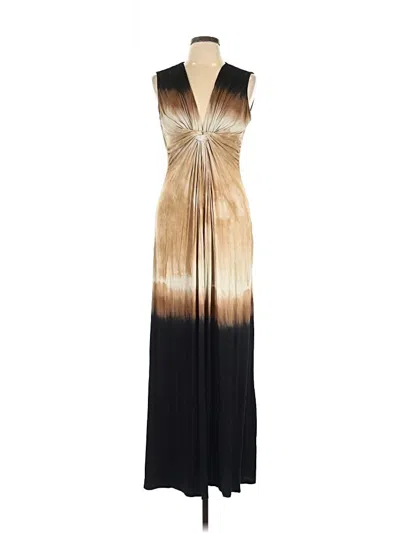 Pre-owned Boston Proper Cocktail Dress In Brown