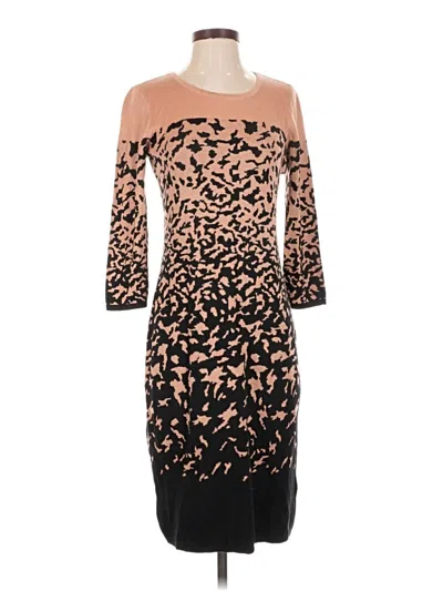 Pre-owned Boston Proper Cocktail Dress In Brown