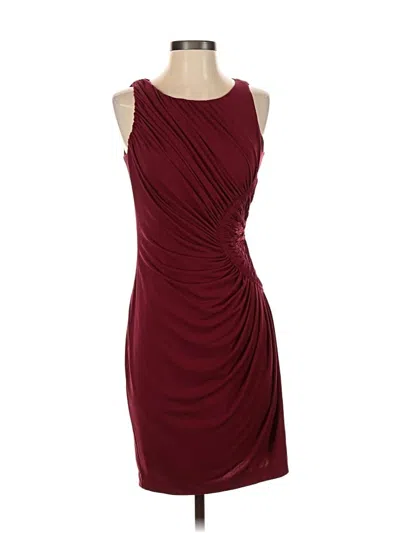 Pre-owned Boston Proper Cocktail Dress In Burgundy