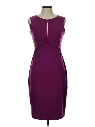 Pre-owned Boston Proper Cocktail Dress In Burgundy