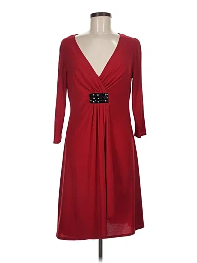 Pre-owned Boston Proper Cocktail Dress In Burgundy