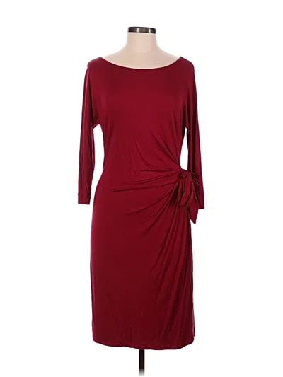 Pre-owned Boston Proper Cocktail Dress In Burgundy