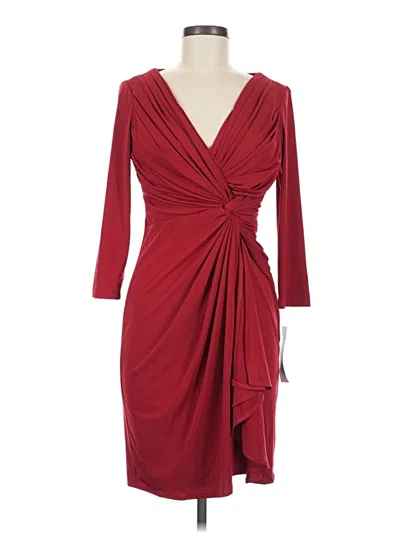Pre-owned Boston Proper Cocktail Dress In Burgundy