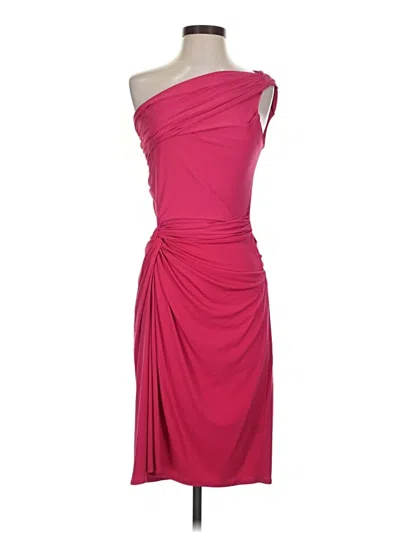 Pre-owned Boston Proper Cocktail Dress In Burgundy