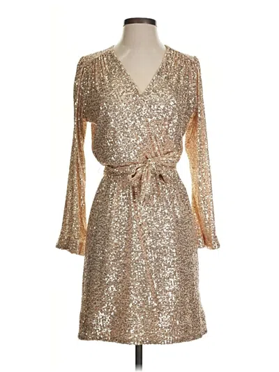 Pre-owned Boston Proper Cocktail Dress In Gold