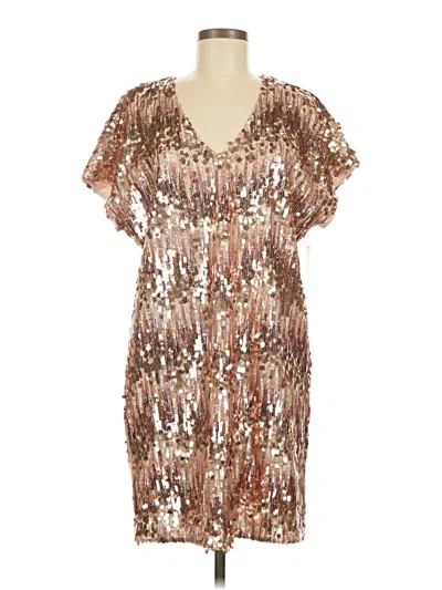 Boston Proper Cocktail Dress In Gold