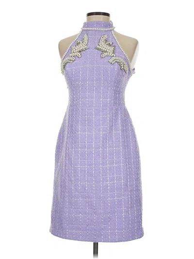 Pre-owned Boston Proper Cocktail Dress In Purple