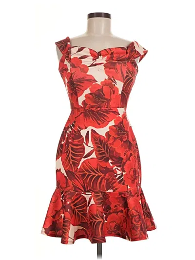 Pre-owned Boston Proper Cocktail Dress In Red