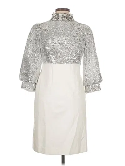 Pre-owned Boston Proper Cocktail Dress In Silver