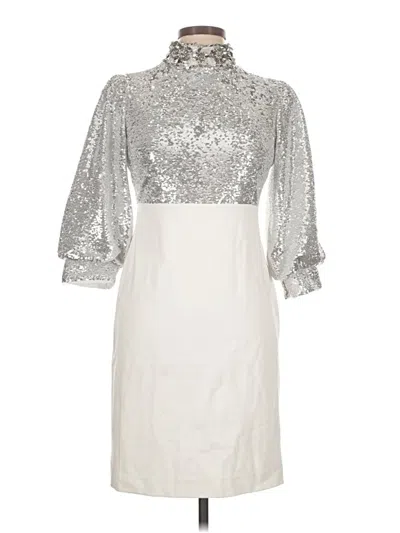Pre-owned Boston Proper Cocktail Dress In Silver