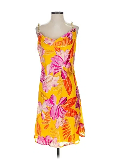 Pre-owned Boston Proper Cocktail Dress In Yellow
