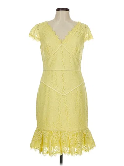 Pre-owned Boston Proper Cocktail Dress In Yellow