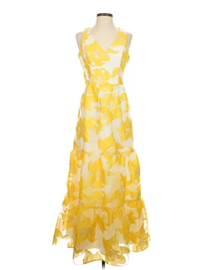 Pre-owned Boston Proper Cocktail Dress In Yellow