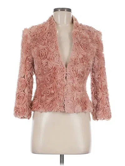 Pre-owned Boston Proper Faux Fur Jacket In Pink