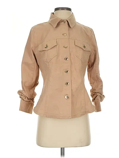 Pre-owned Boston Proper Jacket In Tan